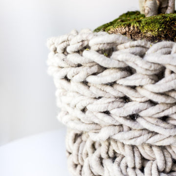 Chunky Knit Basket Pattern Large + Small (Arm Knitting)