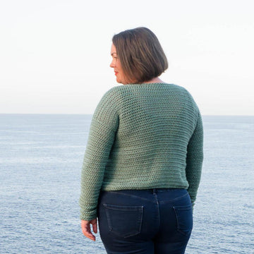 Crochet Crew Neck Sweater