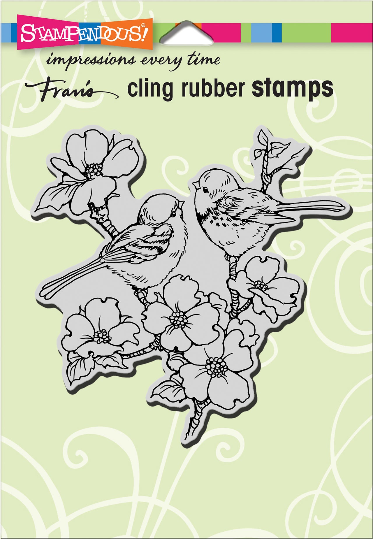 Stampendous Cling Stamp - Dogwood Birds