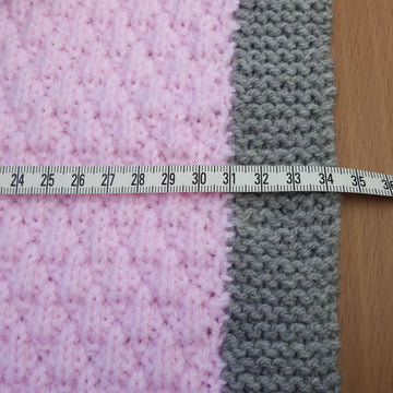Pink and Grey Moses Basket/Buggy/Baby Seat Blanket