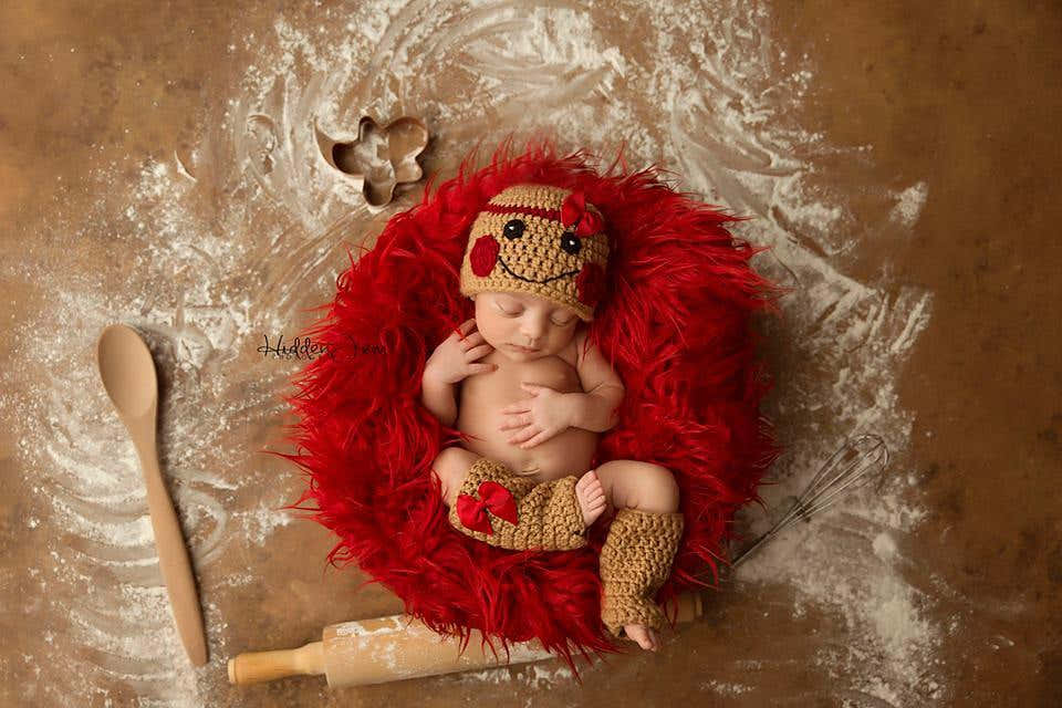 Crocheted Gingerbread Set