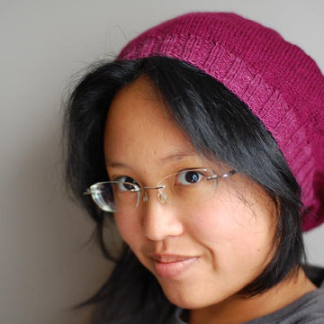 Lightweight raspberry beret