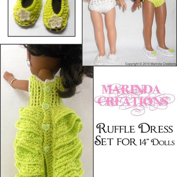 Ruffle Dress for Corolle Les Cheries and Heart for Heart