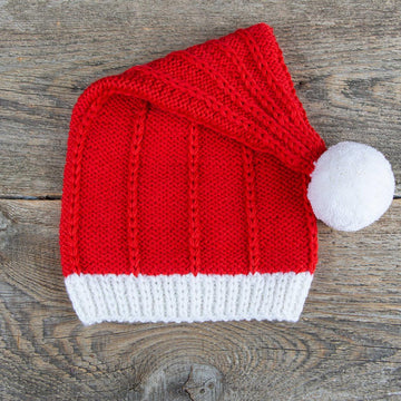 Knit Christmas Santa Hat