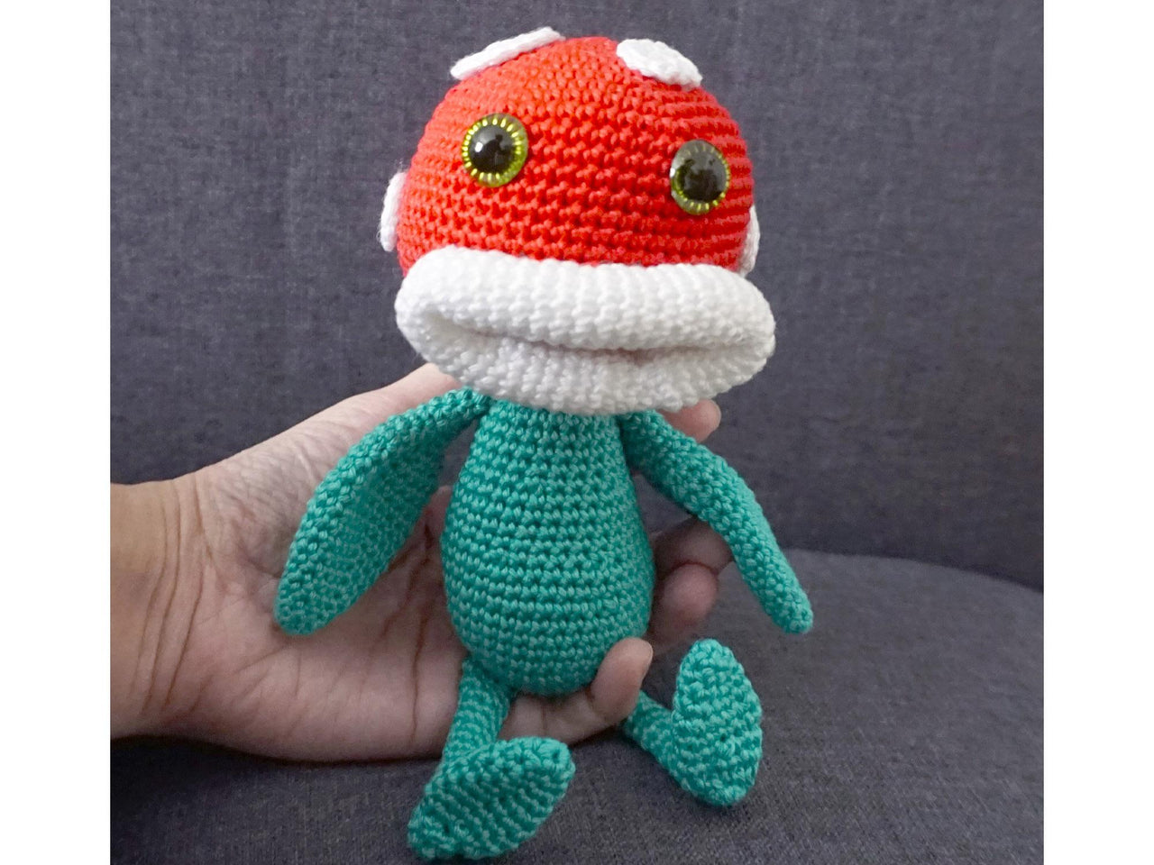 Häkelanleitung für die Amigurumi Piranha-Pflanze