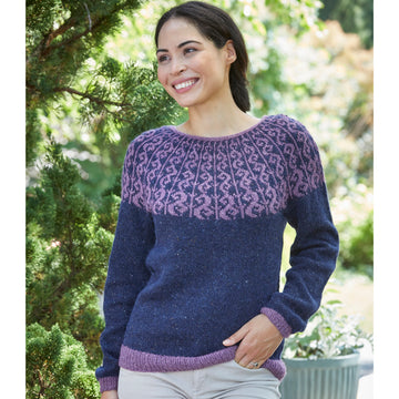 1023 Robineau - Jumper Knitting Pattern for Women in Valley Yarns Worthington
