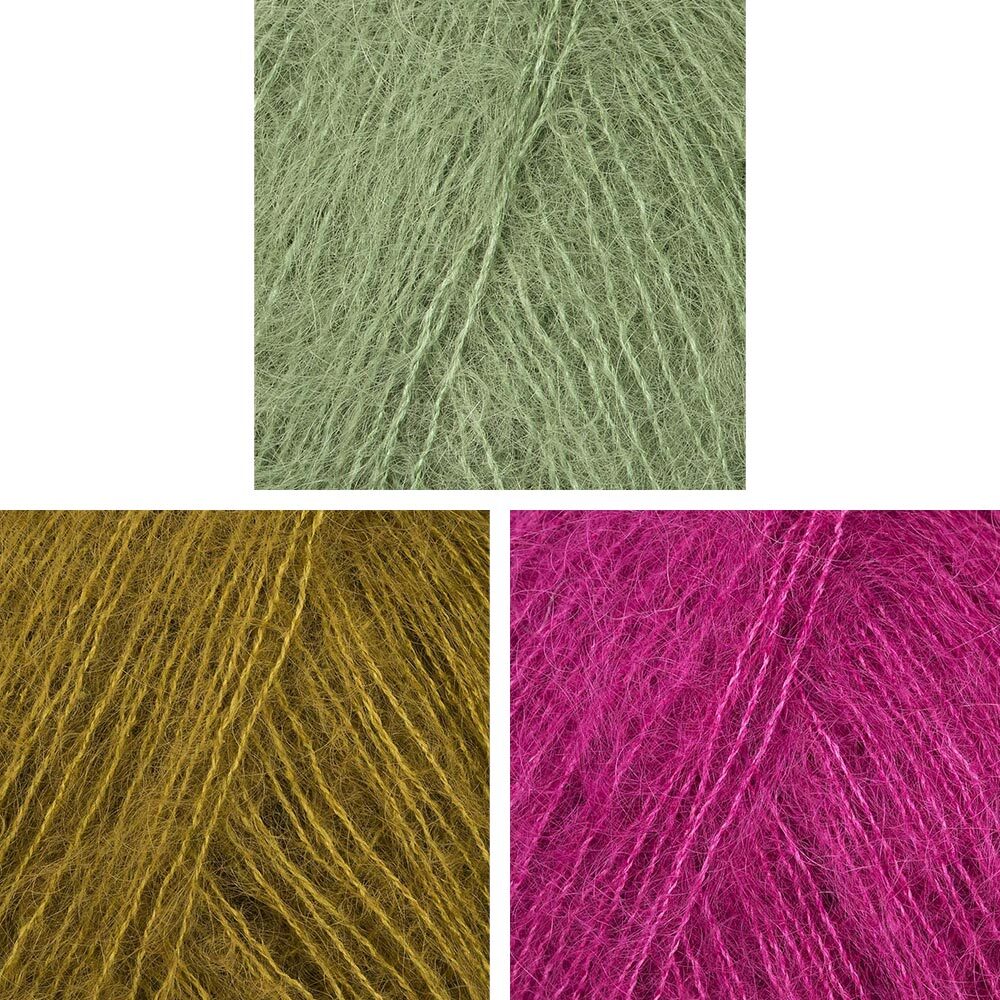 Lana Grossa Silkhair 01 Poncho 7 Ball Project Pack