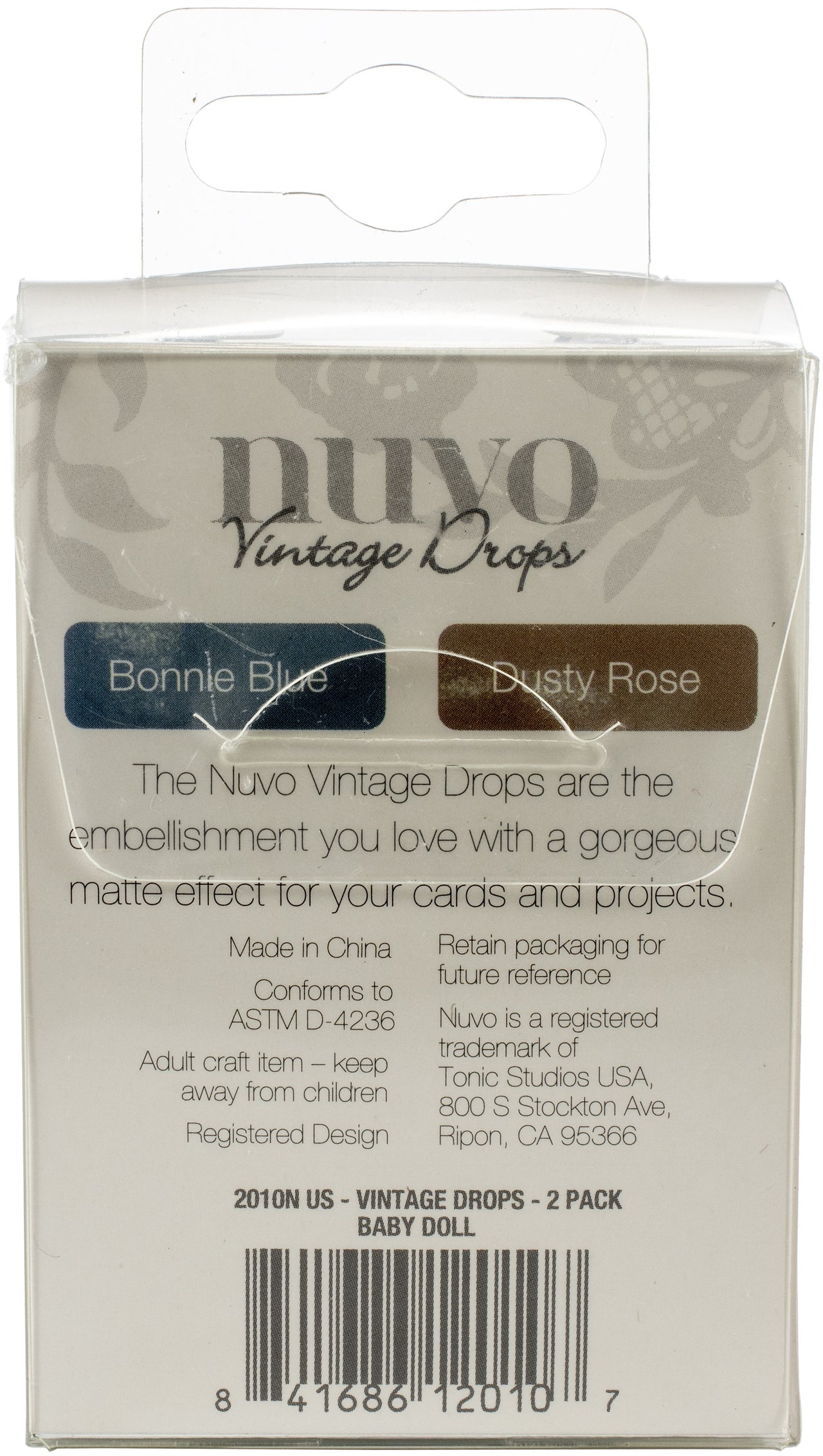 Tonic Studios Nuvo Vintage Drops 2/Pkg - Baby Doll
