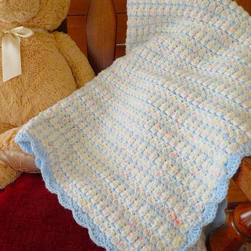 Soft Cluster Baby Blanket Crochet Pattern - Lion Brand Baby Soft (DK)