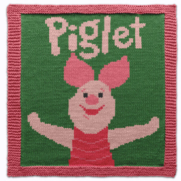 Piglet square knitting pattern