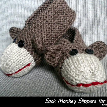 Sock Monkey Slippers