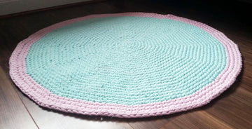 Perfect Circle T-Shirt Yarn Rug