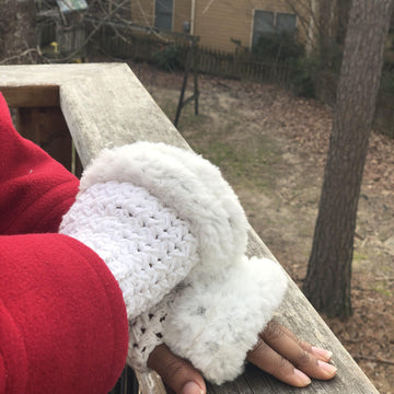 Ashley Faux Fur Mitts