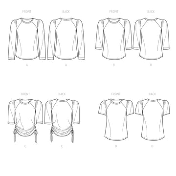 Simplicity Misses' Knit Tops S9645 - Sewing Pattern