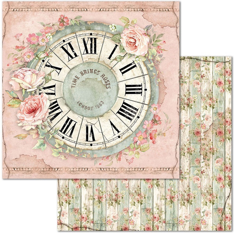 Stamperia Intl Stamperia Double-Sided Paper Pad 8"X8" 10/Pkg - House Of Roses, 10 Designs/1 Each