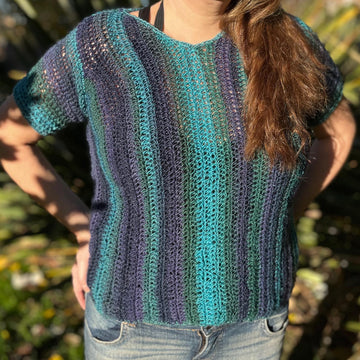 Häkelanleitung Kurzarmpullover "Seraphina"