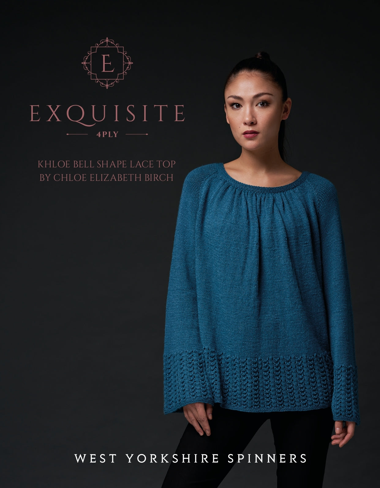 Khloe Bell Shaped Lace Top  in West Yorkshire Spinners Exquisite 4 Ply - DBP0010 - Downloadable PDF