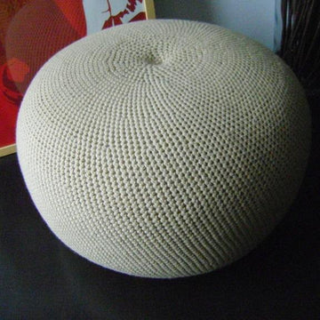 Large Crochet Footstool Floor cushion