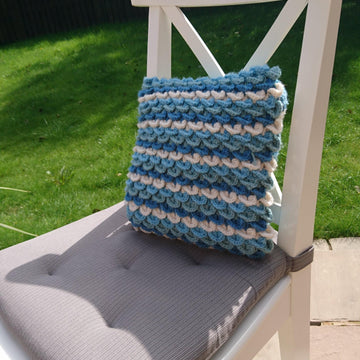 White Horses Cushion