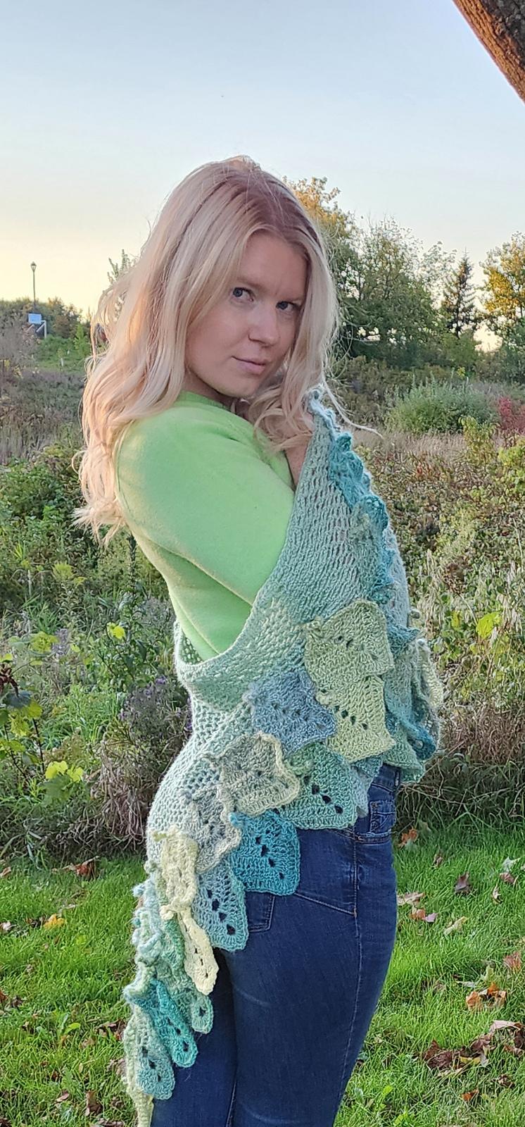 Fall Leaves Shawl