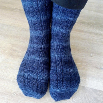 Faux Cable Socks