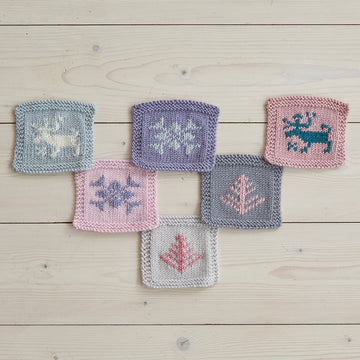Winter Blanket  - Knitting Pattern for Christmas in Debbie Bliss Rialto DK