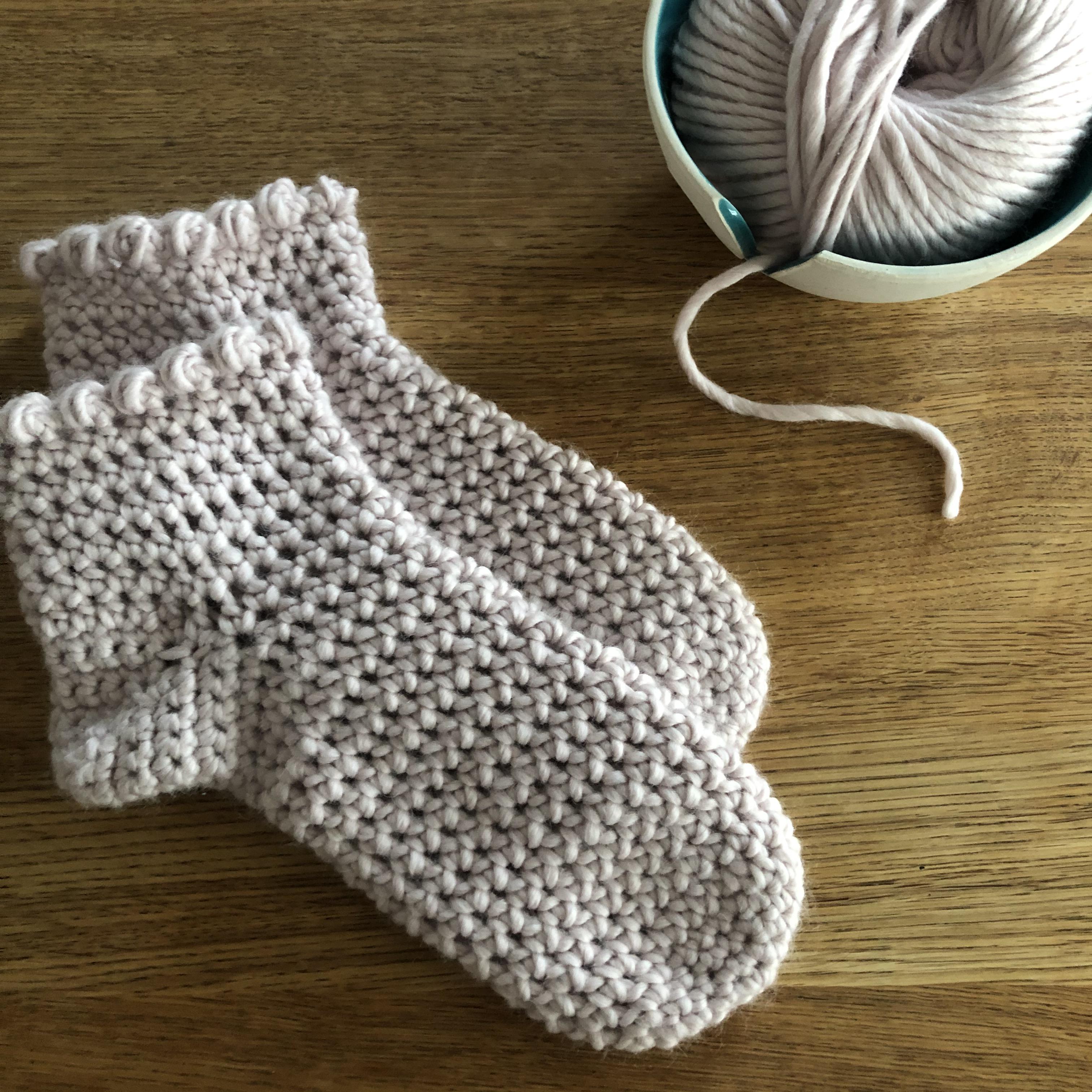 Snow Day Slipper Sock