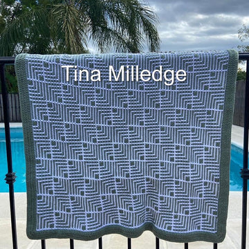 Dazzle Mosaic Crochet Blanket
