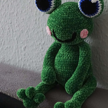 Häkelanleitung für Frosch Quaki