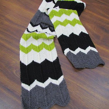 Charlie Chevron Striped Scarf