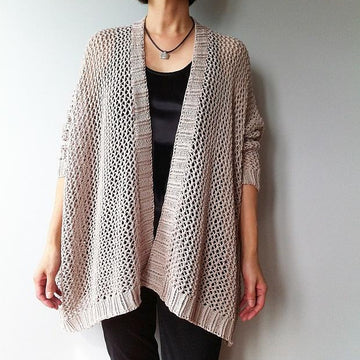 Angelina - easy trendy cardigan (knit)