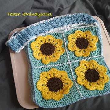3D Sunflower Tote Bag