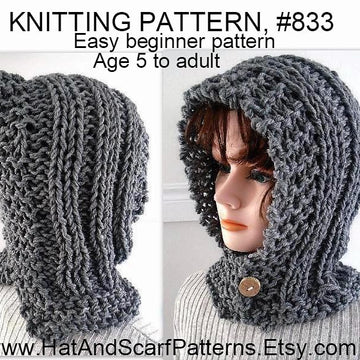 833 -HECTANOOGA KNIT HOOD