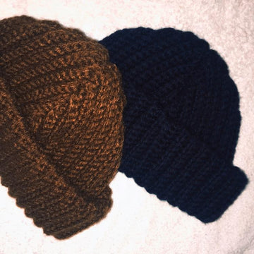 Simple sc back loop beanie
