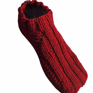 Slippers in Circular Needles Knitting Pattern