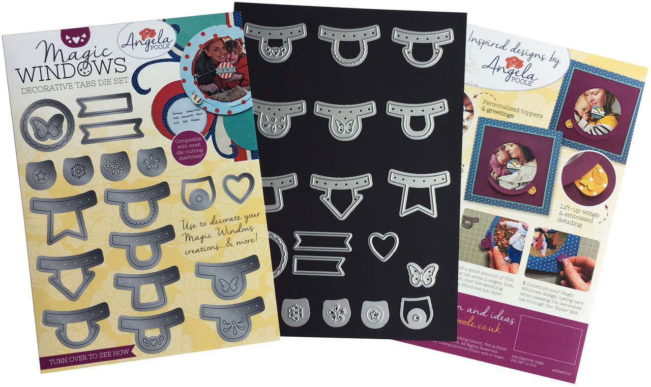 Angela Poole Designs Angela Poole Decorative Die Set - Magic Windows - Tabs