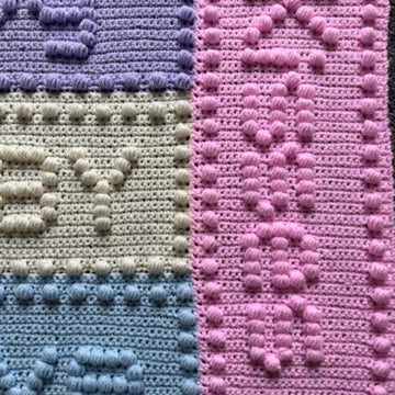 Joy Motifs Baby Blanket Crochet Pattern