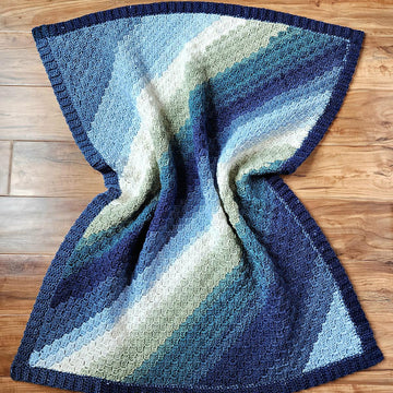 Caspian C2C Crochet Blanket