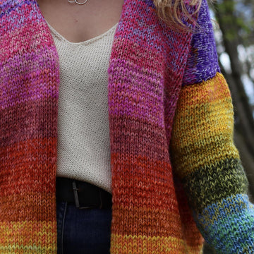Rainbow Folk Cardigan