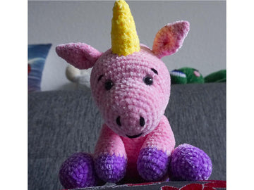 Häkelanleitung Einhorn Rosalie