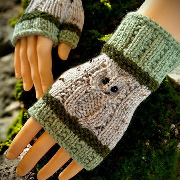 Owl Fingerless Gloves