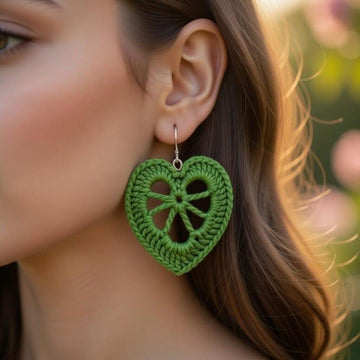 Crochet Leaf Earrings PDF + Video