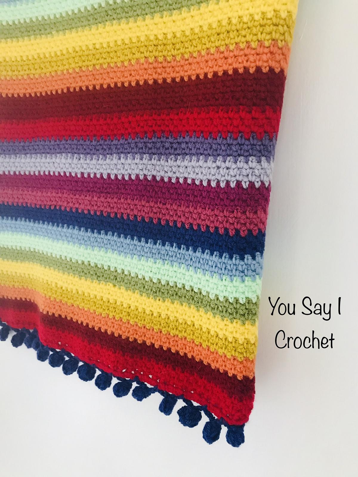 Moss Stitch Blanket