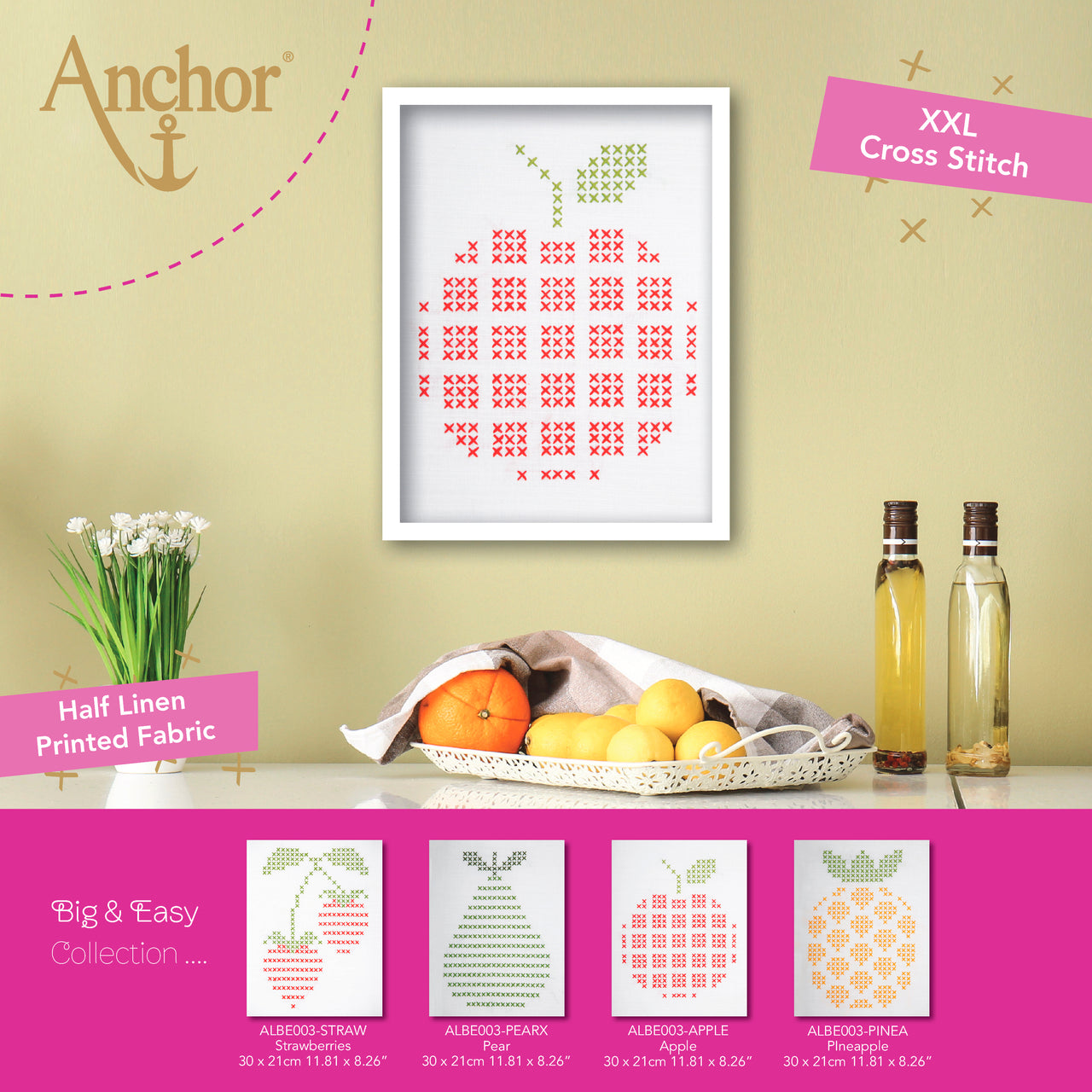 Anchor Big & Easy Collection - Apple - 30 X 21cm (11.81in X 8.26in) (APPLE)