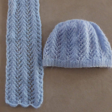Shelley - lace scarf and beanie