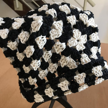 Granny Square Cat Ear Beanie