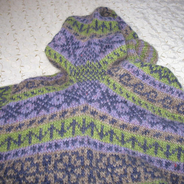 Lilac Mist Turtleneck sweater in the round