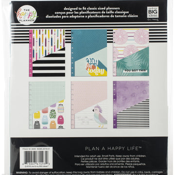 Happy Planner Medium Planner Folders 6/Pkg - Yay For Today, Student