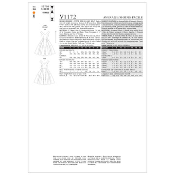 Vogue Misses'/Misses' Petite Dress and Belt V1172 - Sewing Pattern