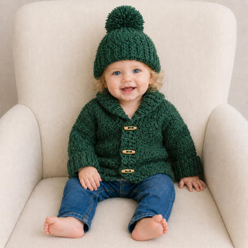 Rocky Shawl Collared Jacket and Hat Set